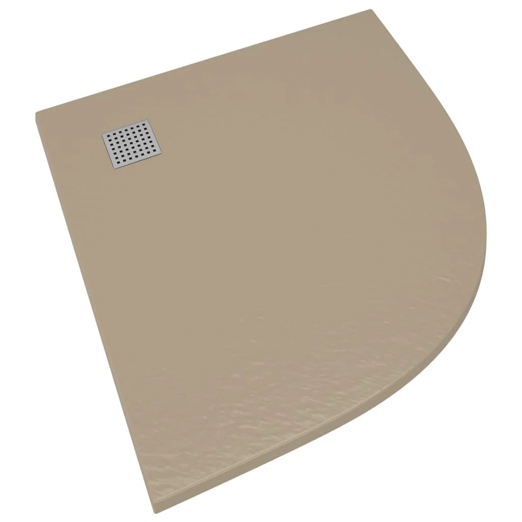 Piatto doccia base doccia piatto doccia contenitore doccia bagno WC cabina doccia arredamento casa SMC 90x90 cm marrone 02_0001971
