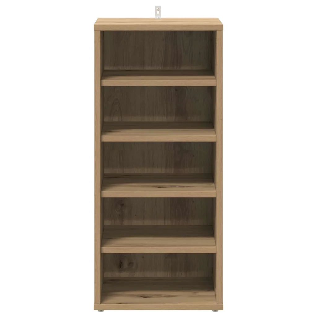 Scarpiere 2 pz | Mobile per scarpe Rovere Artigianale 32x35x70 cm in Truciolato