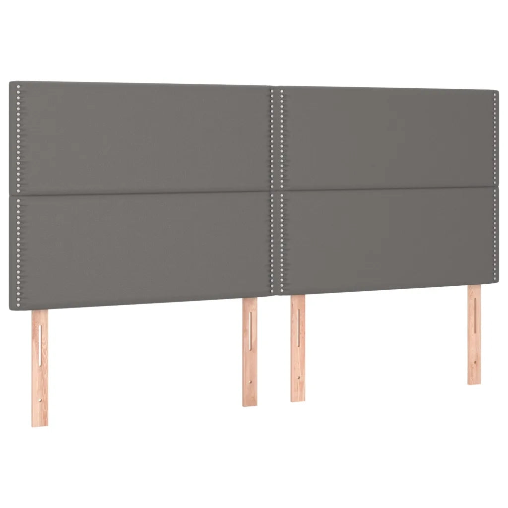 Giroletto a Molle con Materasso Grgio 200x200 cm in Similpelle 3132463