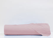 Lenzuolo Sopra Cordonetto In Cotone Percalle Made In Italy Tinta Unita - Singolo - Rosa
