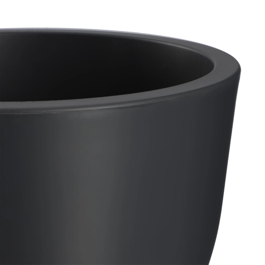 Vaso da fiori KADAX, copertura per vaso da giardino, rotondo, 30 cm, antracite