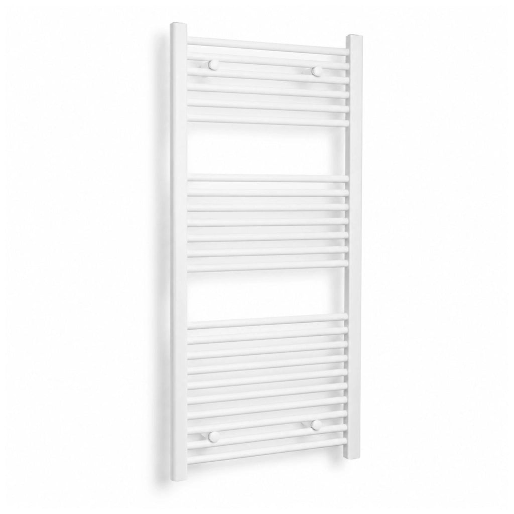 Termoarredo bianco in acciaio scaldasalviette per bagno elegante *** misure h1200xl450xi400 23 tubi, pezzi 1