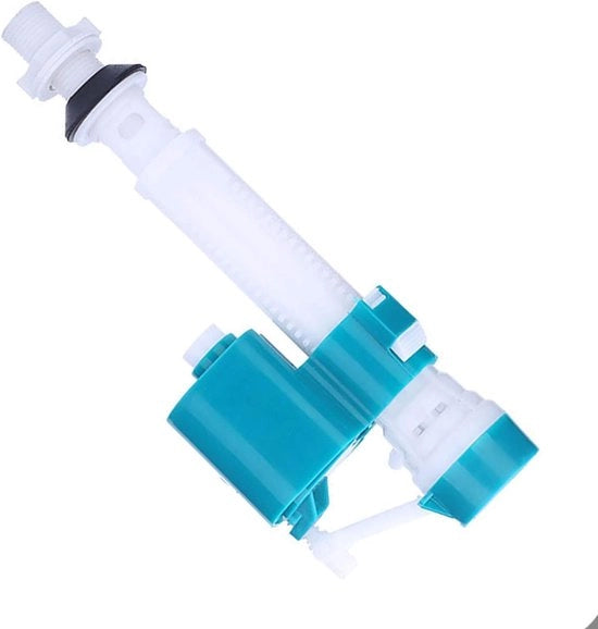 Valvola di scarico ad alta pressione regolabile per serbatoio di toilette - Valvola di scarico con ingresso inferiore e sifone riempimento con galleggiante - Universale per uso domestico e alberghiero