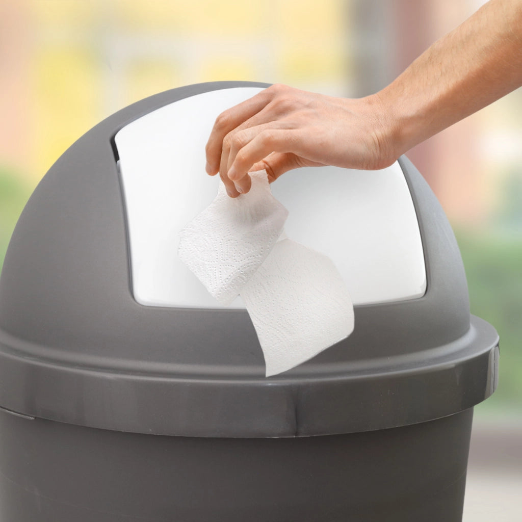 SET 2 PATTUMIERE BASCULANTI DA 70 LT PER RICICLO DI CARTA E PLASTICA