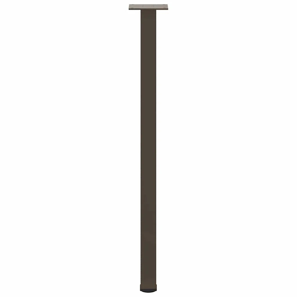 Set di 4 gambe regolabili per tavolo consolle 72 x 74 cm design moderno acciaio naturale 02_0056756