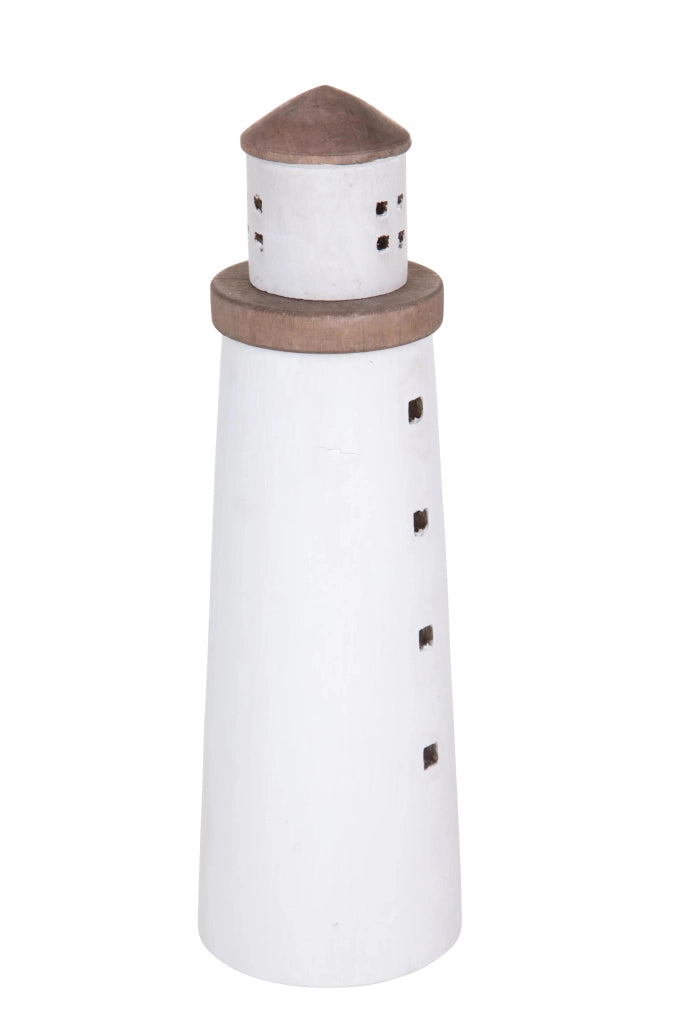 Modellino Faro Rotondo Legno 105 H 33 cm