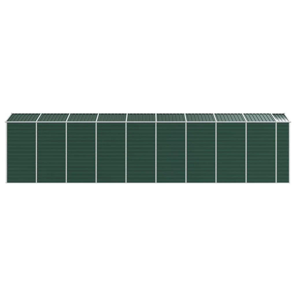 Casetta da giardino cabina ripostiglio casetta da esterno robusta casetta per attrezzi 191 x 810 x 198 cm acciaio zincato verde 02_0022355