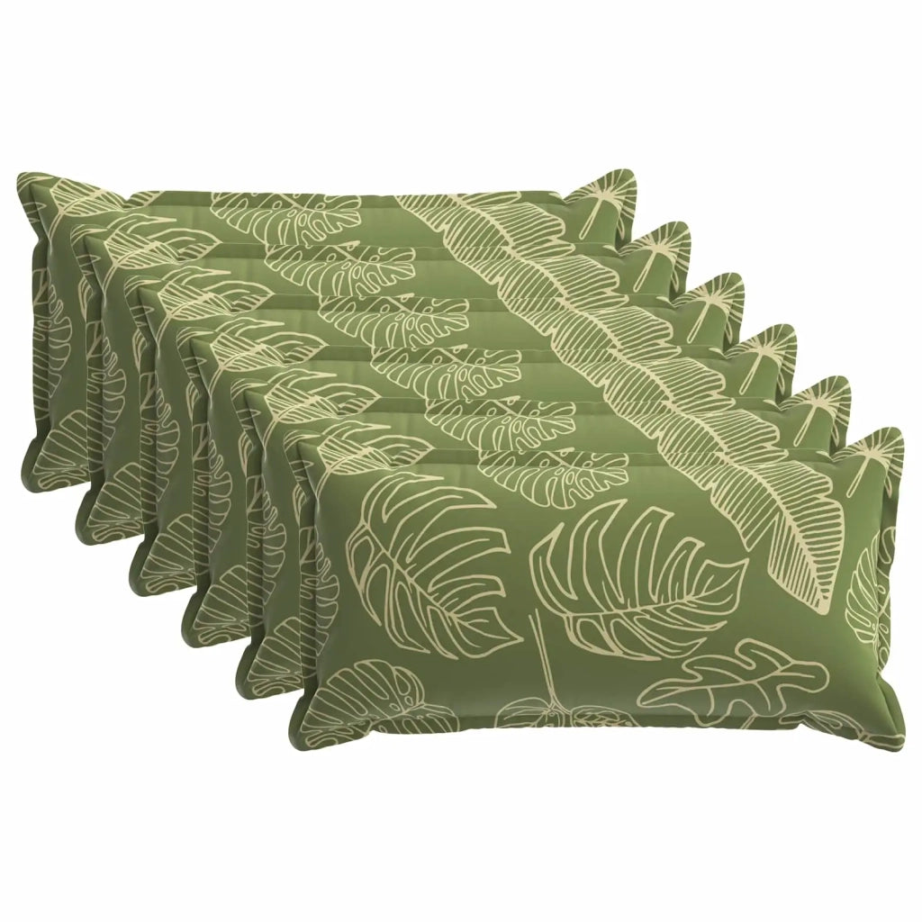 Federa 6 pcs HOUTEN Design a foglia 40 x 80 cm Poliestere 918302