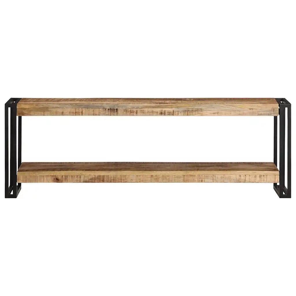 Mobile Porta TV-Credenza TV 120x30x40 cm in Legno di Mango Grezzo