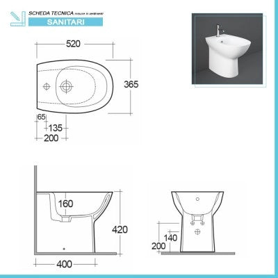 Sanitari filomuro Rimless Morning scarico universale e sedile soft-close