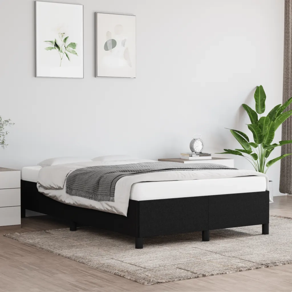 Giroletto senza Materasso Nero 120x190 cm in Tessuto 3269633
