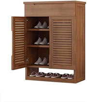 scarpiera Scarpiera per la casa Scarpiera SHOE RACK Scarpiera Scarpiera Multifunzionale Scarpiera Armadietto per Conservatorio in bambù a più Piani in una Scatola per Scarpe Moderna (Size : 66X3