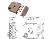 SERRATURA LATERALE DA APPLICARE CON SCROCCO CILINDRO EUROPEO 38610  mm.60 DX (38610VD00)    MOTTURA
