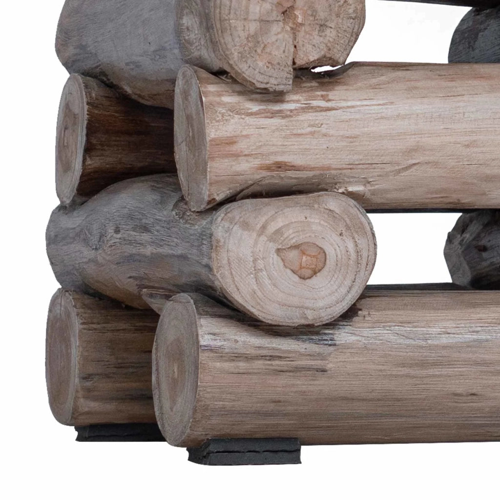 Pouf Naturale 30 x 30 x 38 cm Legno di teak solido 42012368