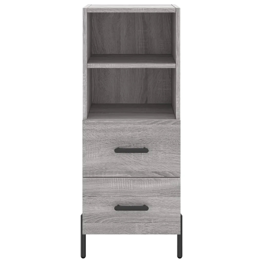 Credenza Grigio Sonoma 34,5x34x90 cm in Legno Multistrato 828682