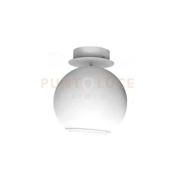 NEMO-PL B Plafoniera 1 luce colore bianco opaco attacco GU10 lampadina inclusa