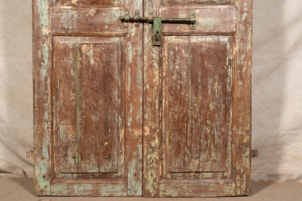 Biscottini Porta portone in legno massello e ferro da interno o da esterno vecchia e antica medievale scorrevole