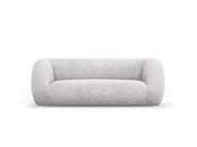 Cosmopolitan Design - Divano "Essen" 2 posti in bouclé grigio chiaro 