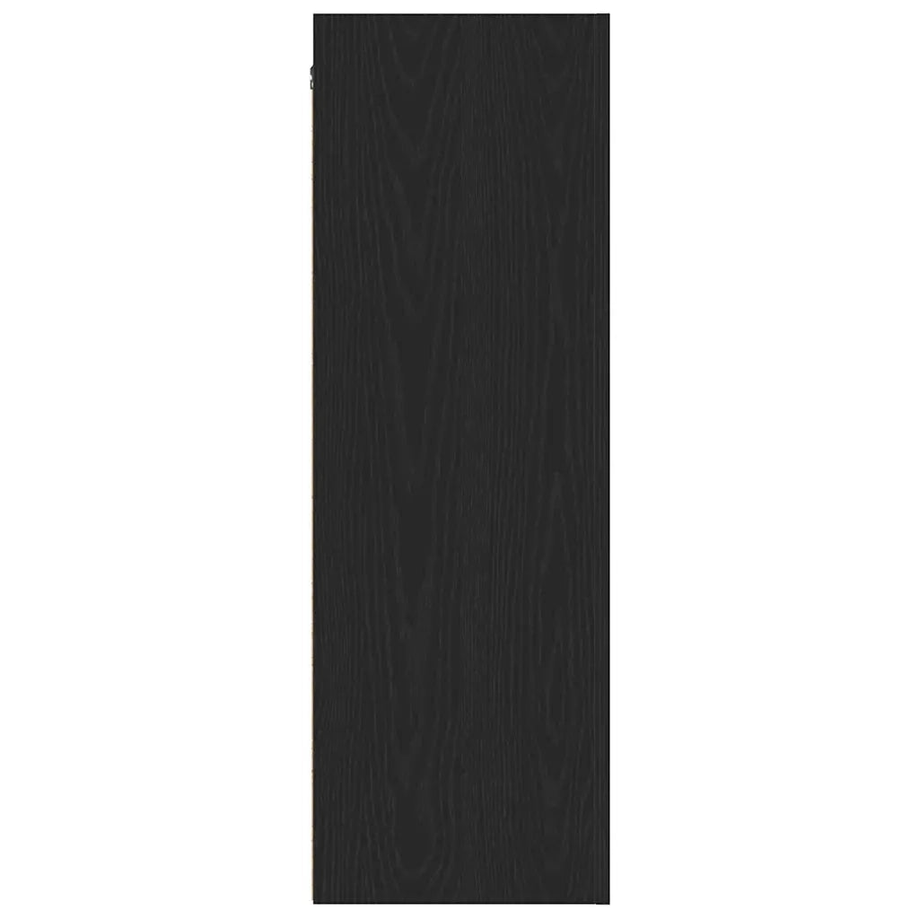 Mobile TV da Parete 2 pz-Credenza per TV sospesa Rovere Nero 30,5 x 28,5 x 90 cm