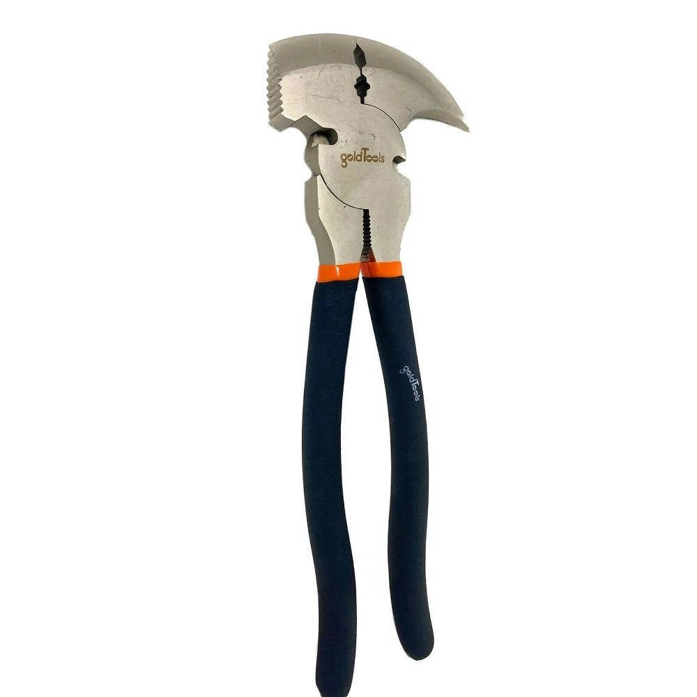 Trade Shop - Pinza Multiuso Pinzetta 250mm In Acciaio Con Manico Antiscivolo In Gomma Martello -