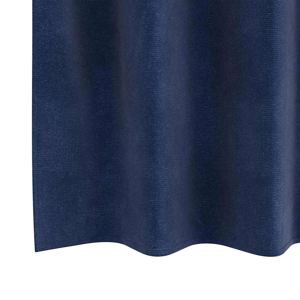 Tende Oscuranti | Tende Blackout 2 pz Blu Scuro 140 x 140 cm Velluto