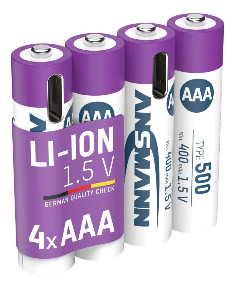 Ansmann 1311-0028 batteria per uso domestico Batteria ricaricabile Mini Stilo AAA Ioni di Litio