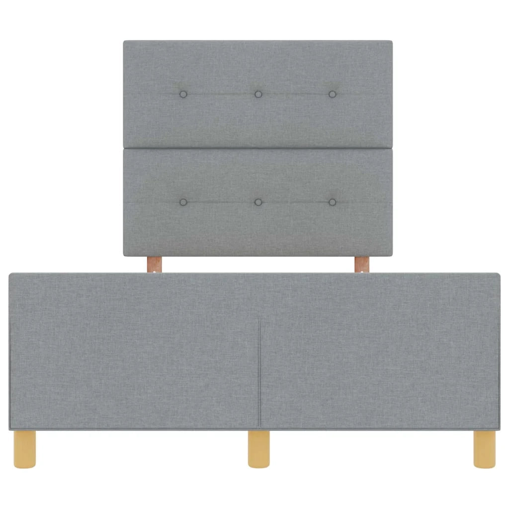Struttura del letto Grigio chiaro 120 x 200 cm Tessuto 3344718