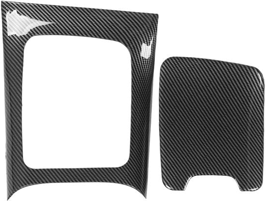 Pannello di regolazione del cambio perfettamente adattabile - Supporto al volante con cuscino - Rivestimento della console centrale - Stile a fibra di carbonio - Installazione facile - Protezione e personalizzazione