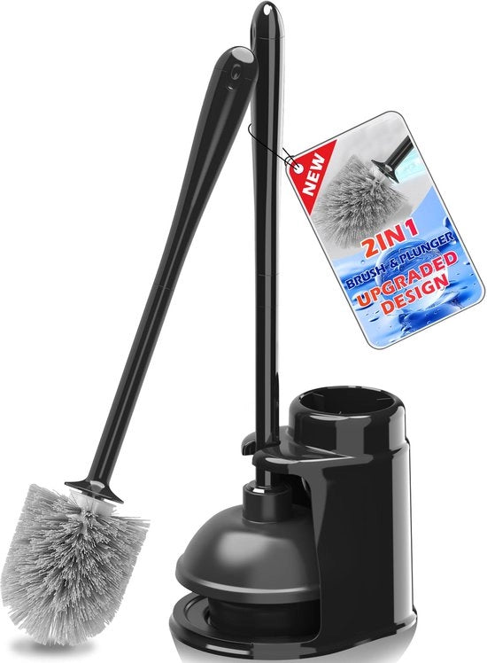 Set di Spazzole e Ontstoppatore per WC con Osservatorio e Pincetta Nascosta, Set Completo di Spazzole per WC, Osservatorio per WC