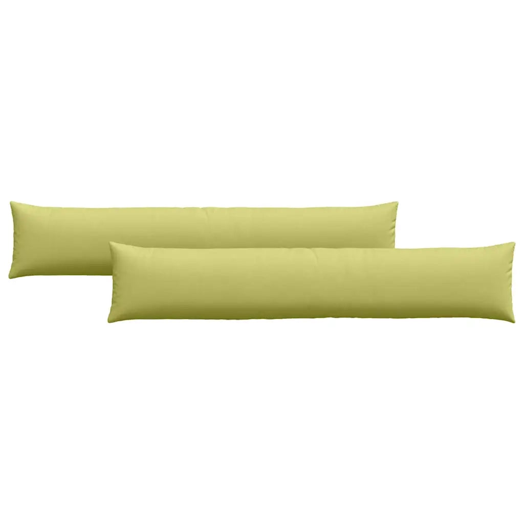 Cuscini da Divano 2 pz | Cuscini per sedie Verde chiaro 200 x 40 cm Tessuto
