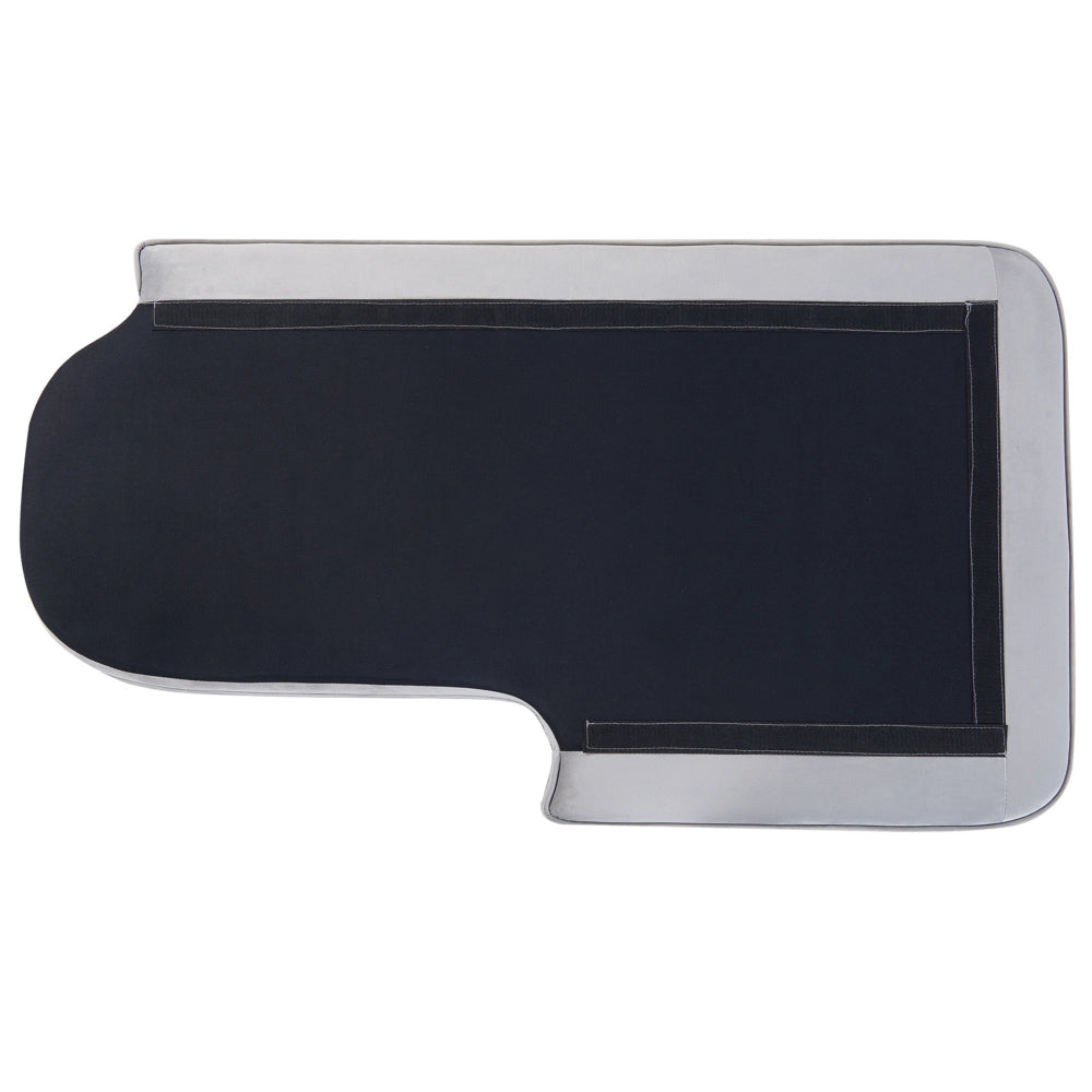 Chaise longue Velluto Grigio Chiaro Rivestimento Gambe In Metallo dorato versione sinistra
