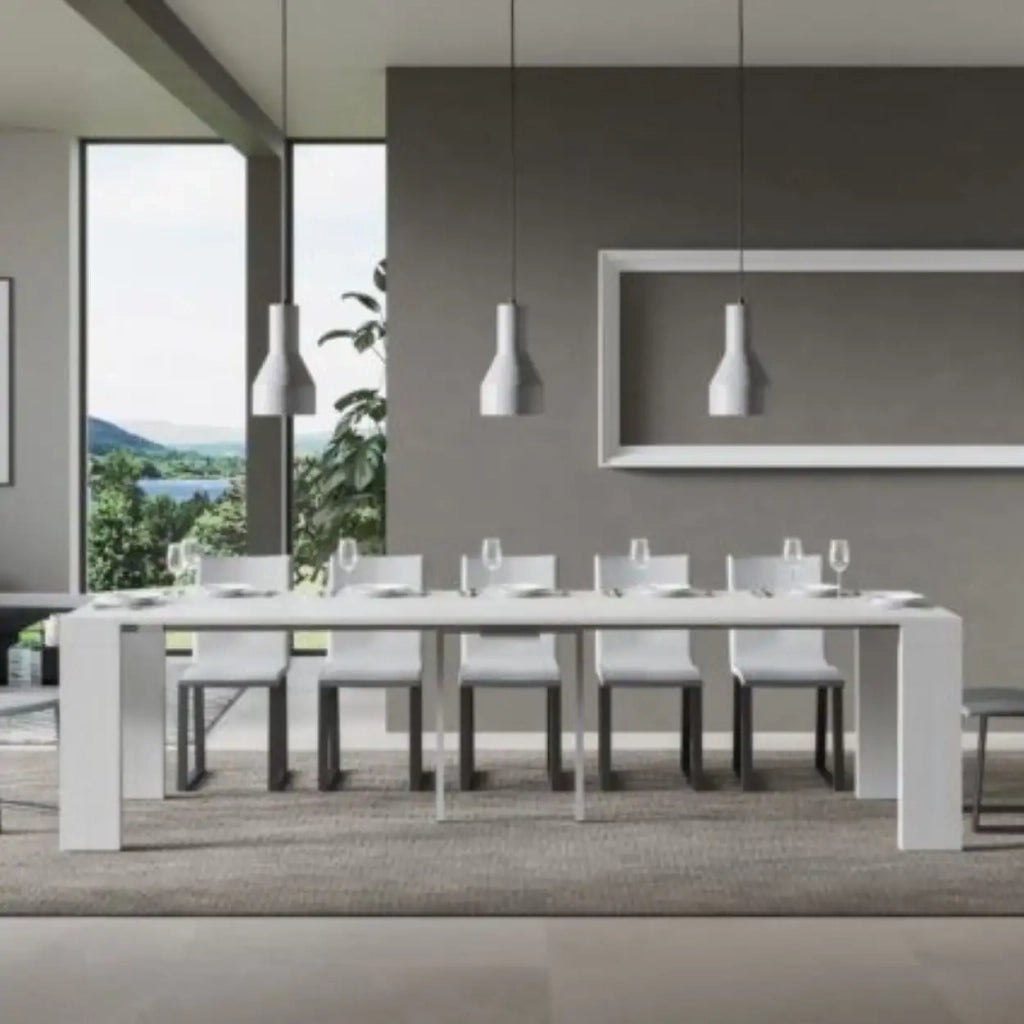 Consolle allungabile 90x40/300 cm Roxell bianco frassino