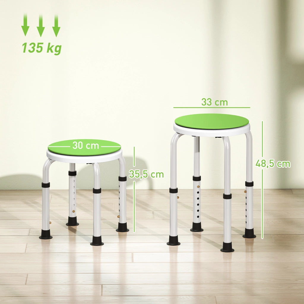 Sgabello da doccia regolabile girevole ¨C Minimal ¨C alluminio