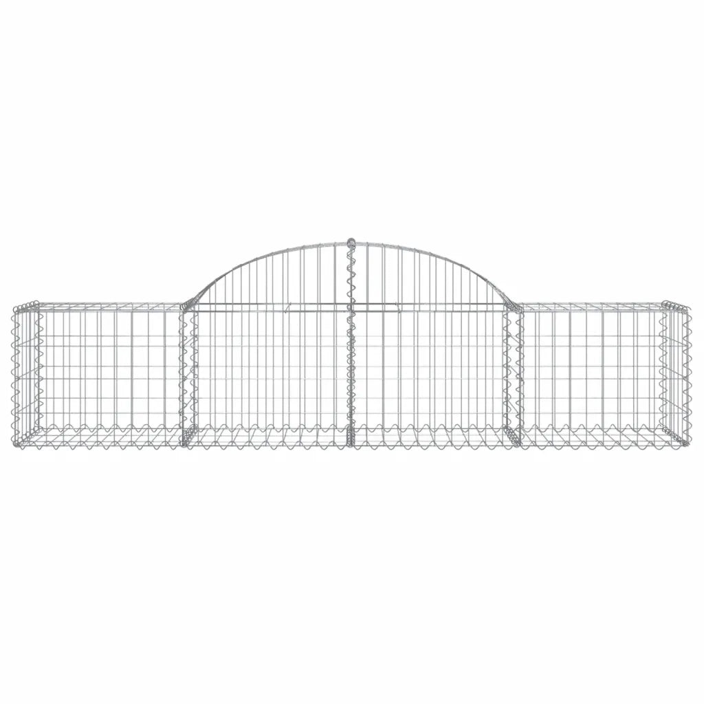 Cesto Gabbione ad Arco 200x50x40/60 cm Ferro Zincatocod mxl 79302
