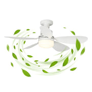 Lampadario Con Ventilatore da Soffitto con Luce LED E27 Avvitabile, Plafoniera con Ventola 2 in 1, Telecomando, 6 Velocità, Timer, Luce Dimmerabile 3000K-6000K, Silenzioso 51 cm