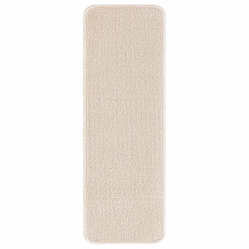 Tappetini Antiscivolo per Scale 15 pcs Crema 60 x 25 cm PP 4019802