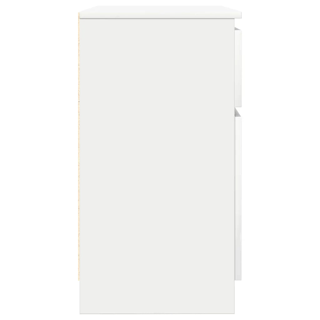 Credenza con Cassetto-Buffet-Armadio da cucina Bianco 71x35x65 cm in Legno Multistrato 417613