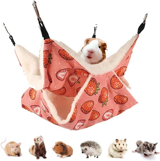 Accessori per gabbia e gioco per cavi, hamster, topi, scoiattoli, piccioni e pappagalli, per nascondersi, dormire e giocare (arancia)