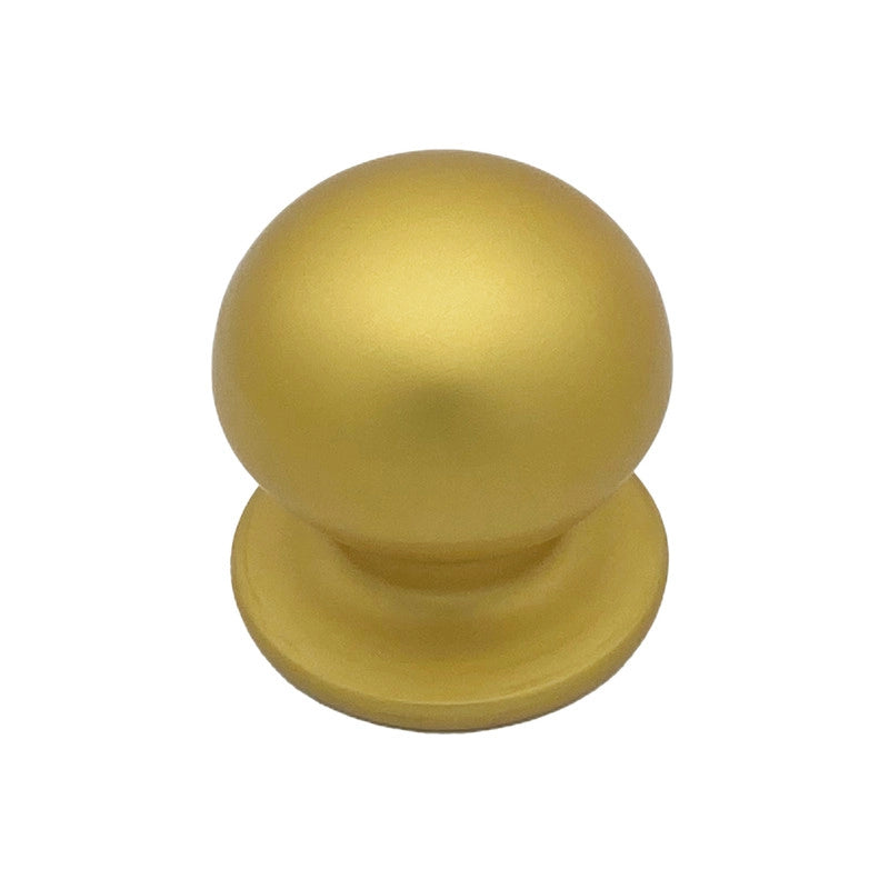 Pomolo fisso per porta SAGUATTI 169/70FB in alluminio oro satinato