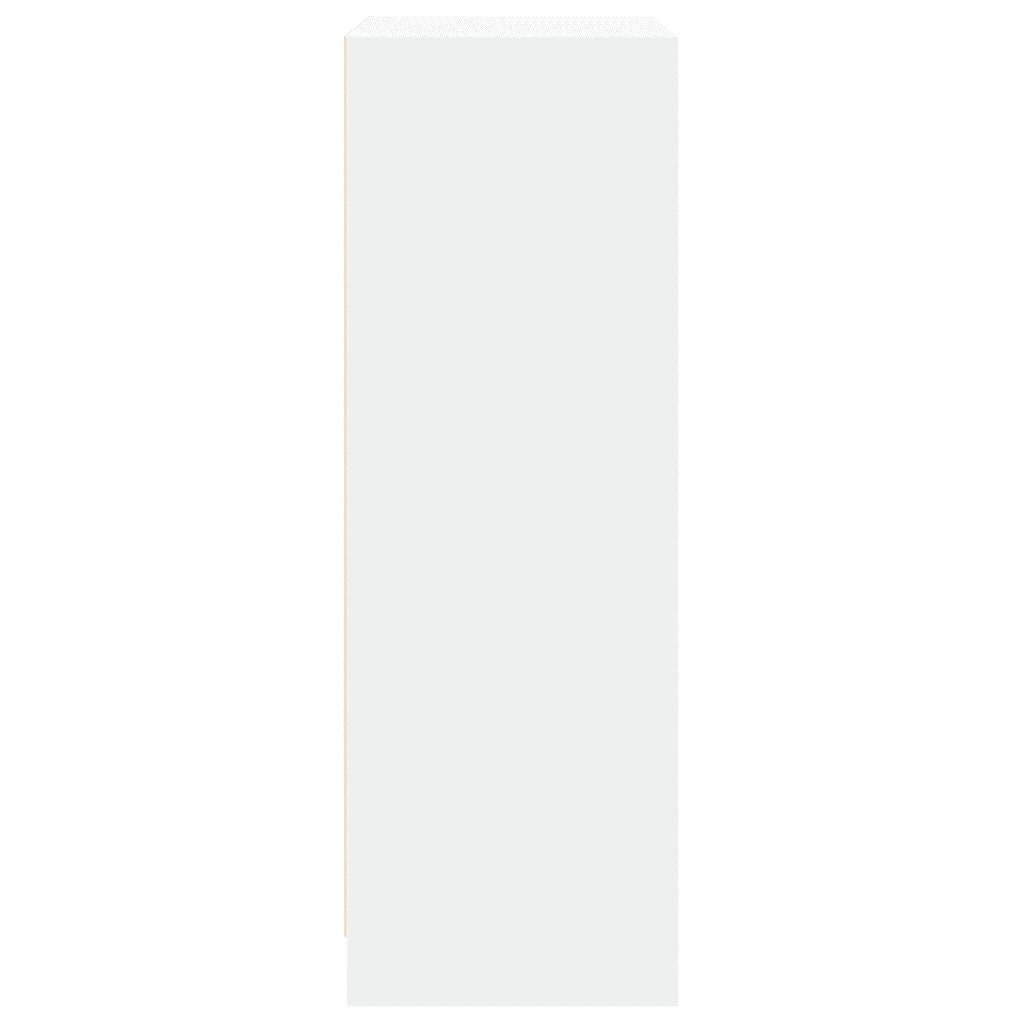 Credenza con LED Bianca 77x34x100 cm in Legno Multistrato 852145