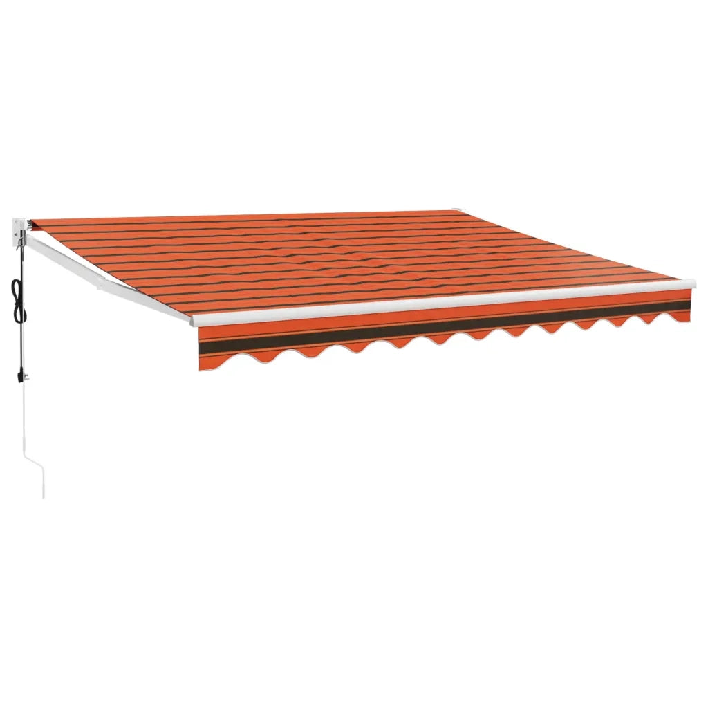 Tenda Sole Automatica Retrattile Arancione e Marrone 3x2,5 m 3154491