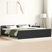 Giroletto con Testiera e Pediera Nero 200x200 cmcod mxl 108006