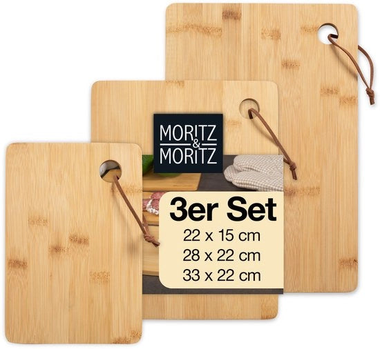Set di Snijplank 3 pezzi S/M/L - Snijplanken Bamboe - Snijplank hout - Snijplankenset Krasbestendig

Dettagli prodotto:
- Set di 3 pezzi: S/M/L
- Materiale: Bamboe
- Materiale secondario: Hout
- Caratteristiche: Krasbestendig