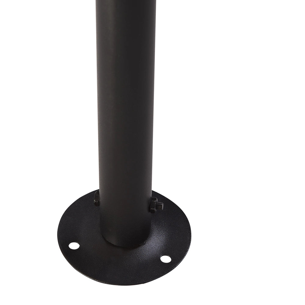Gazebo Tessuto Beige Struttura in Acciaio Nero 300 x 400 cm Tende da Giardino