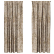Tende in Velluto con tende 2 pz Champagne 225 x 140 cm Velluto
