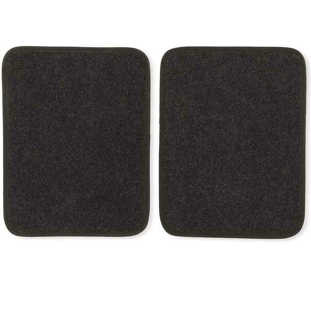 4x Tappeti Auto Tappetini Anteriori Posteriori in Gomma Moquette Universali Nero