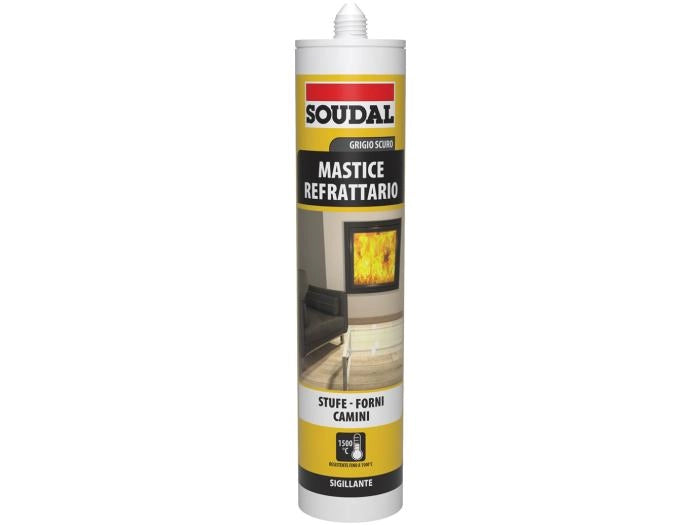 MASTICE REFRATTARIO SOUDAL 290 ml - Grigio scuro - SOUDAL
