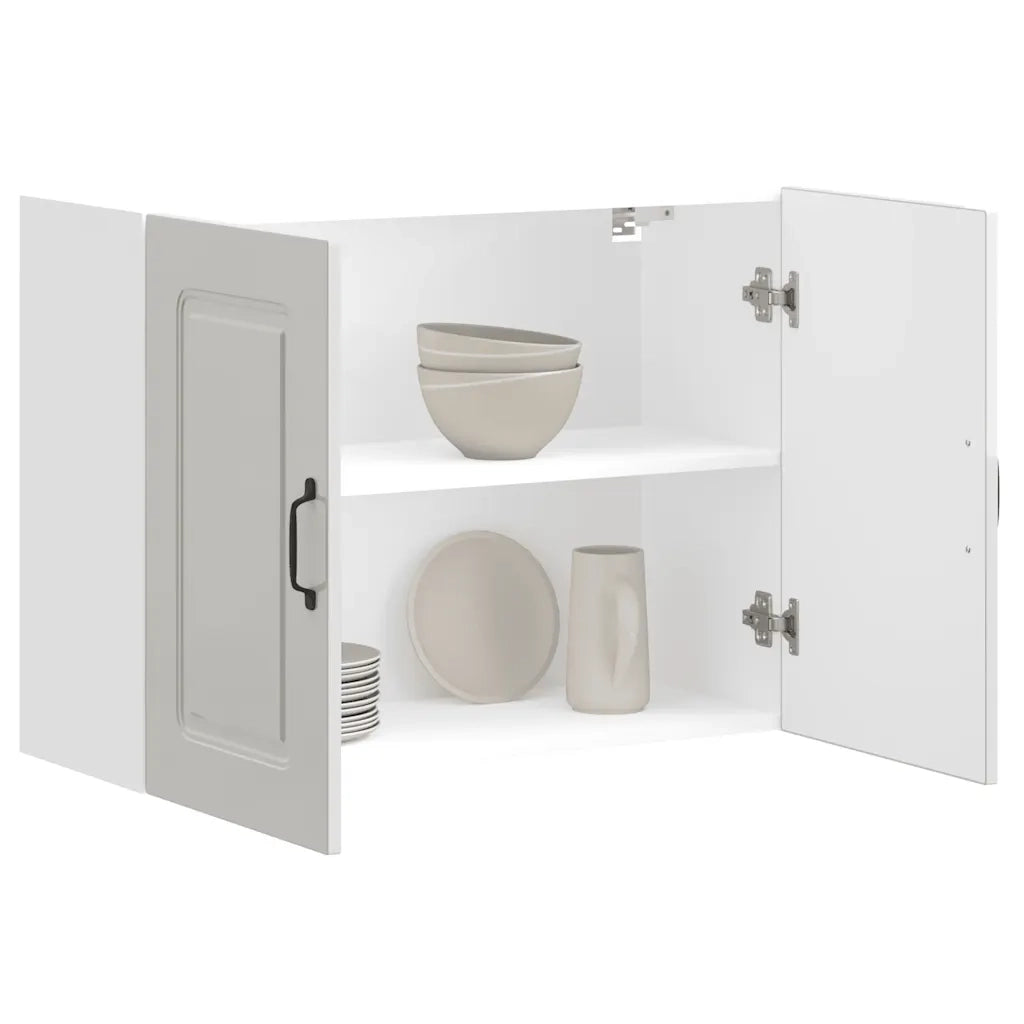 Base da Cucina Kalmar Bianco Lucido in Legno Multistrato