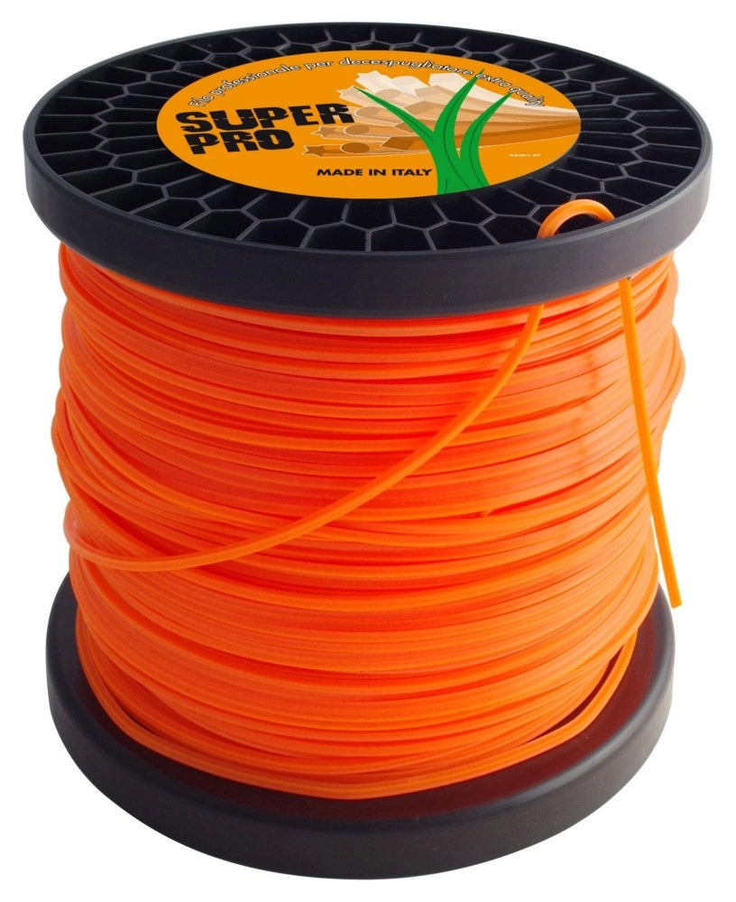 1pz filo nylon tipo professionale,sezione quadrata 3,0x180mt.(kg2-lb4) cod:ferx.38870