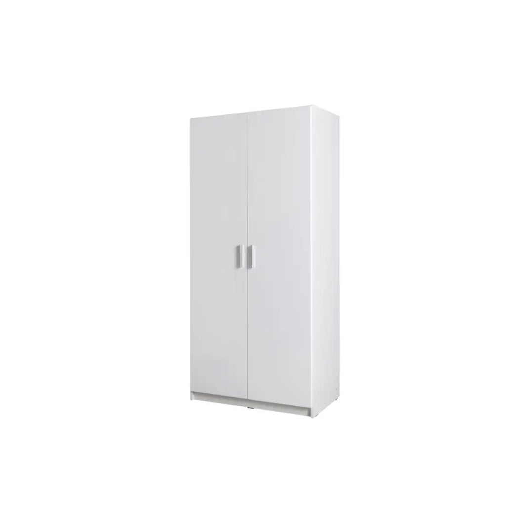 Armadio FLEX – 2 porte – Bianco lucido – 92×198×54 cm – Design moderno